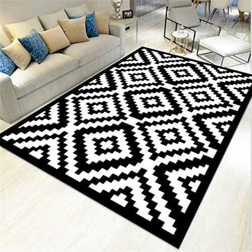 Tapis de bureau noir durable et design géométrique chic - 2