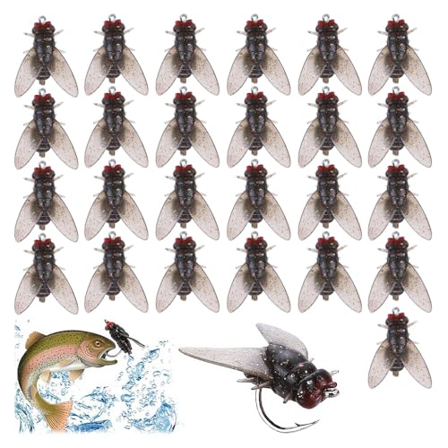 25Pcs Bionic Fly Fishing Bait Fishing Gear Fake Bait Fishing Lure...