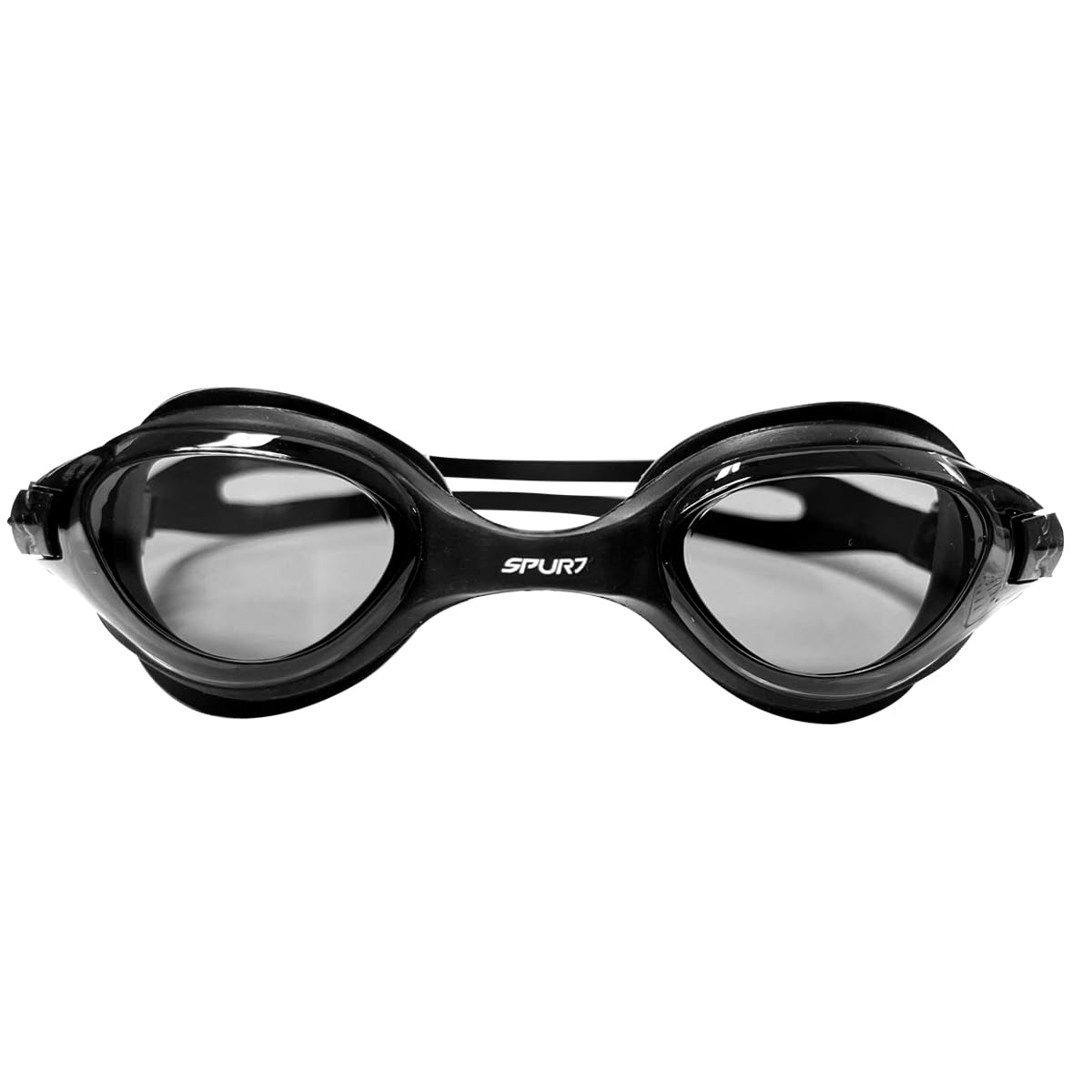 SPURT Zest Black Anti-Fog UV Protected Swim Goggles, Swimming Goggles with Durable Silicone Build with Smoke Lens