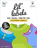 Clothing Labels, Name Labels for Masks, Washer and Dryer Safe, No Iron, Kids Labels for Daycare, Nursing Home Labels, Washable, Write-On, Made in The USA