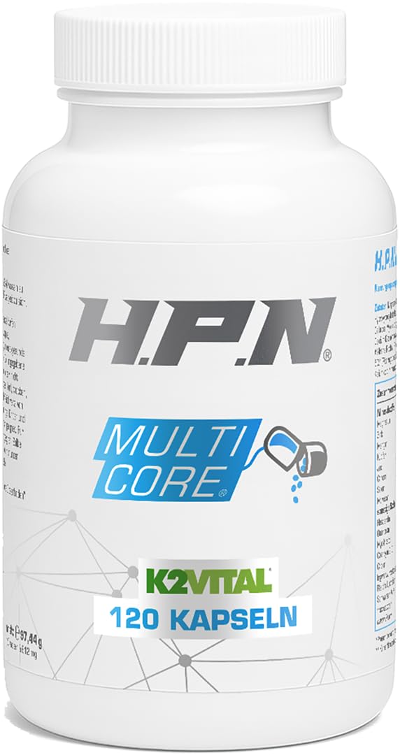 H.P.N - Multi Core | All-in-One Multivitamin mit Mitochondrien-Komplex, Quercetin, Coenzym Q10 & 30+ Mikronährstoffen zur Unterstützung von Energie, Leistung & Gesundheit - 120 Kapseln