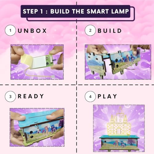 Image of My Little Pony Smart Lamp DIY Kit | Build, Learn & Play | STEM Toy for Kids Age 6+ | Sensor Learning Kit with AR Experience | Fun Educational Game