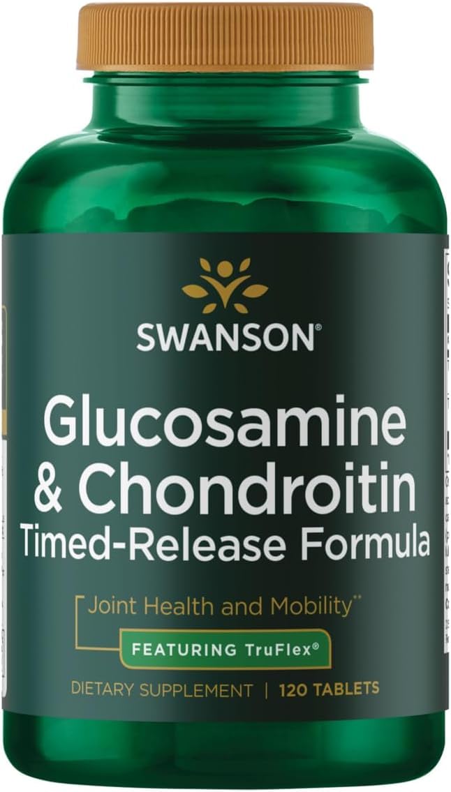 Swanson Timed-Release Glucosamine and Chondroitin 750/600 mg, 120 Tabs