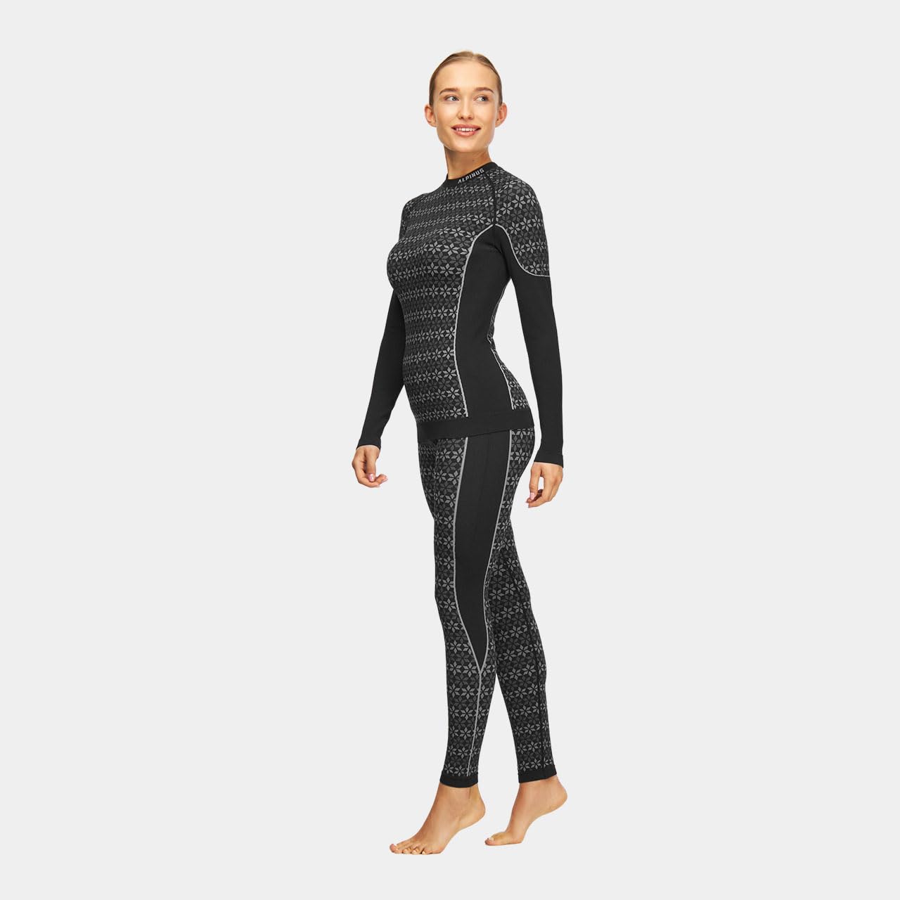 Alpinus - Thermounterwäsche Damen Set Verbier, Funktionsunterwäsche Schnelltrocknend, Thermo Unterwäsche mit Belüftungszonen, Thermowäsche, Funktionswäsche, Thermal Underwear