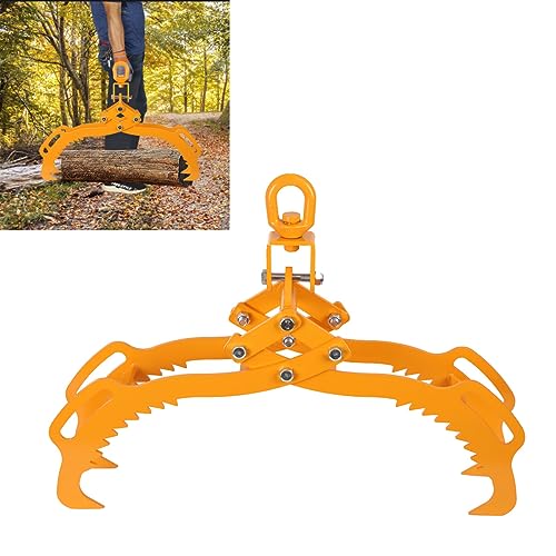 ECUTEE Pinza forestale per tronchi d'albero fino a 720 mm, 3-28 pollici, pinza per carico, 1500 kg, forza di trazione, pinza per legno, pinza da imballaggio con 4 punte di serraggio