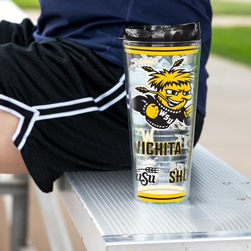 Image of Rico Industries NCAA College Double Wall Mayhem 16oz Or 20oz Tritan Tumbler W Lid