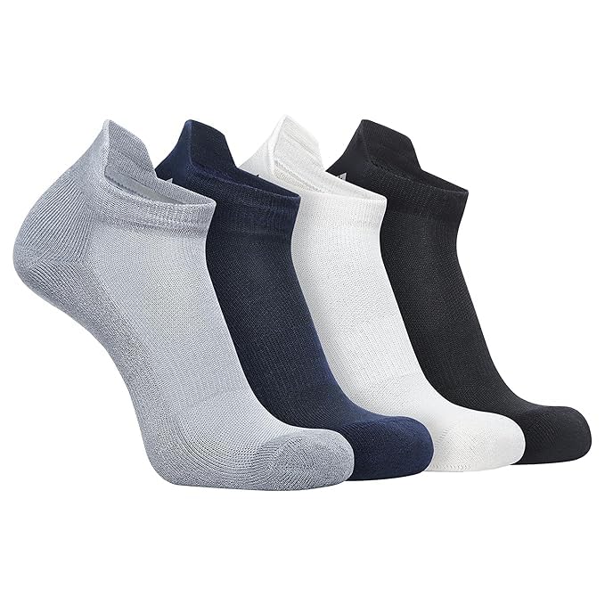 Image of Men's Low Cut Ankle Socks Pack | Bamboo Cushioned Sports Socks for Gym, Running, Walking