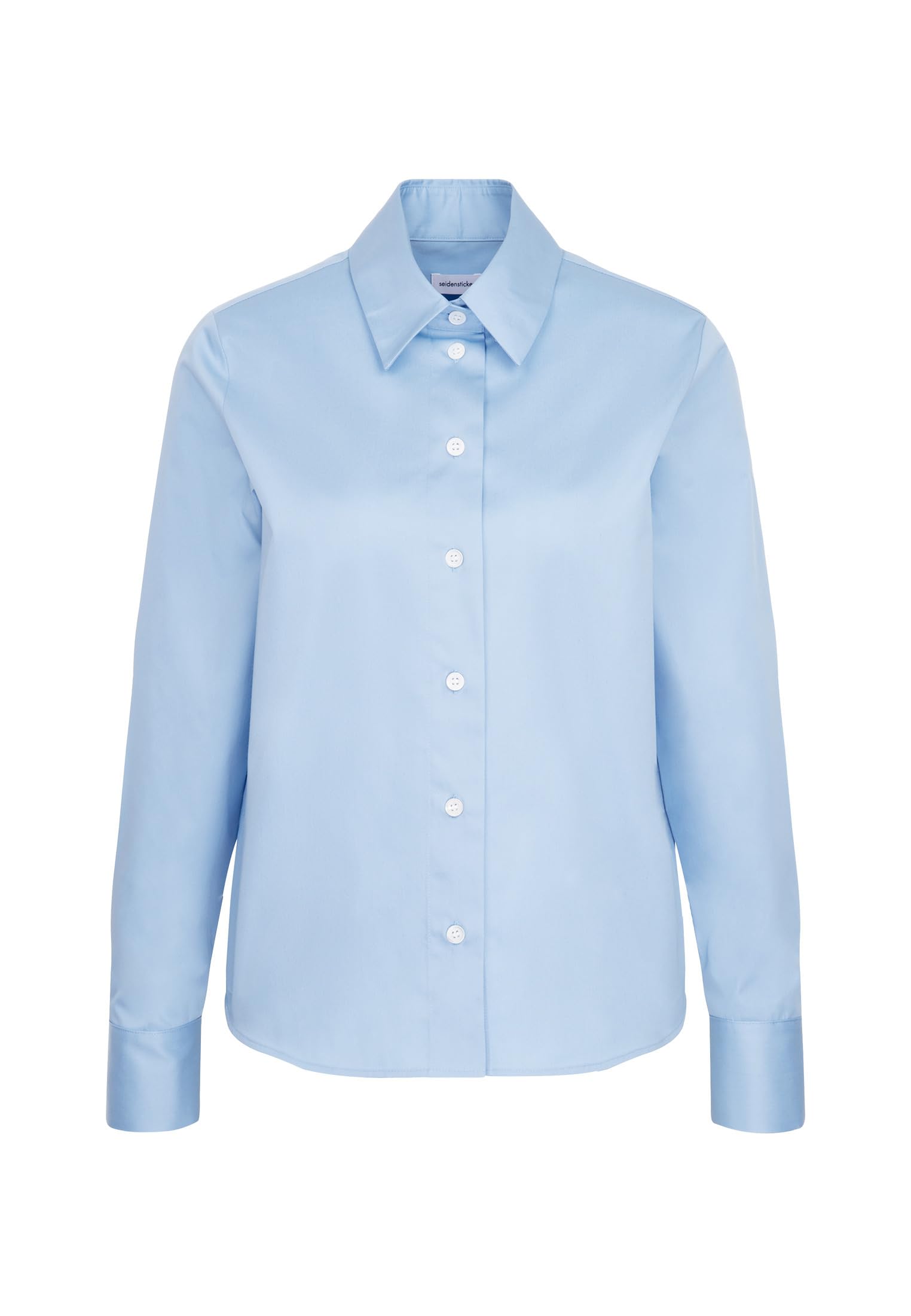 Seidensticker Damen Bluse -Regular Fit - Unifarben - Langarm - 100% Baumwolle
