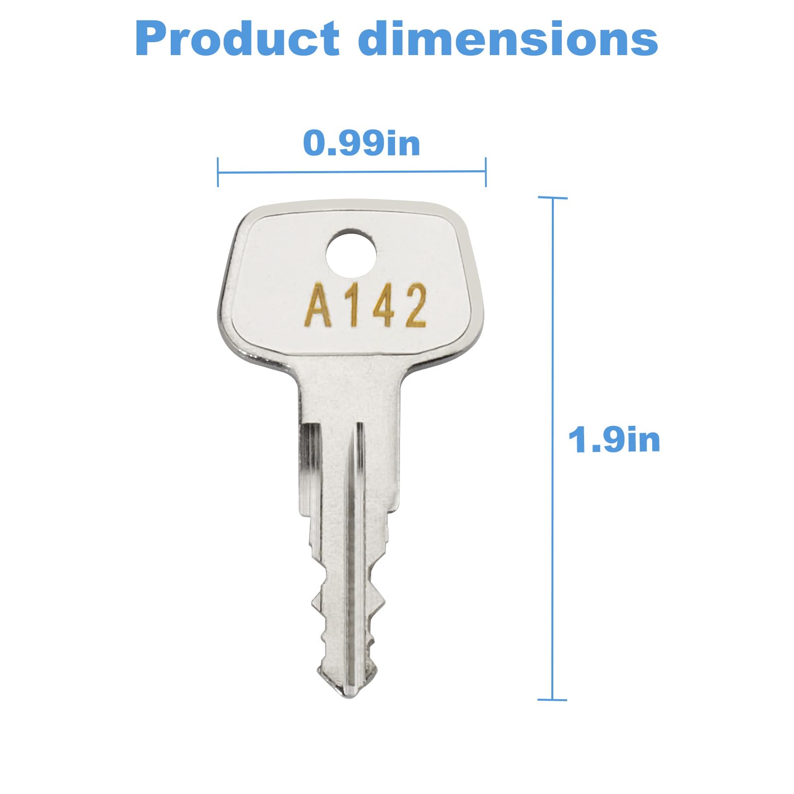 VIDABTE A142 Yakima Cargo roof Carrier Key,Yakima roof Rack Key,SKS roof Rack Key for YYakima SKS Ski,Roof,Cargo Box,Carrier Racks and Crossbars.(Code A142)