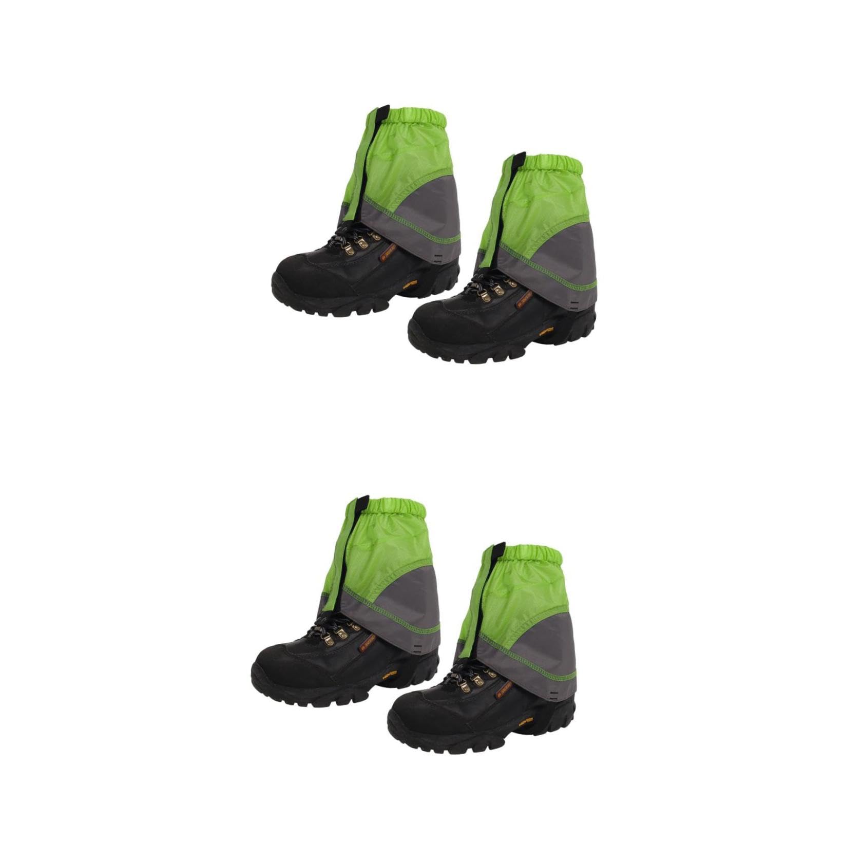 Toddmomy 2paires Guêtres Imperméables Légères pour Randonnée Couvre-Chaussures Anti-Boue Et Conçues pour Camping Vert