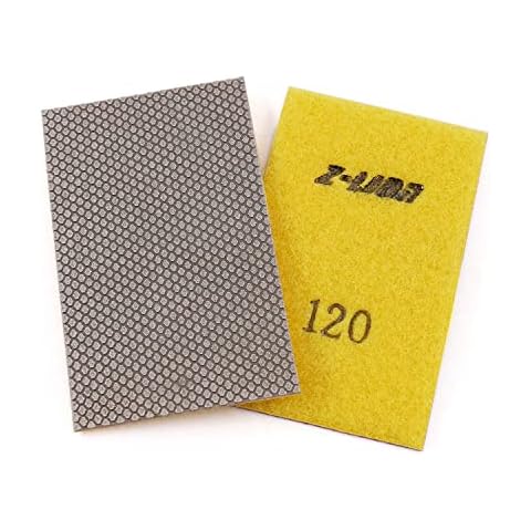 Z-Lion Diamond Abrasive Paper Sheets 120 Grit Diamond Sandpaper Nylon Back for Grinding Stone Glass Ceramic(1 Pcs) Cover