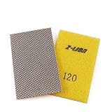 Z-Lion Diamond Abrasive Paper Sheets 120 Grit Diamond Sandpaper Nylon Back for Grinding Stone Glass