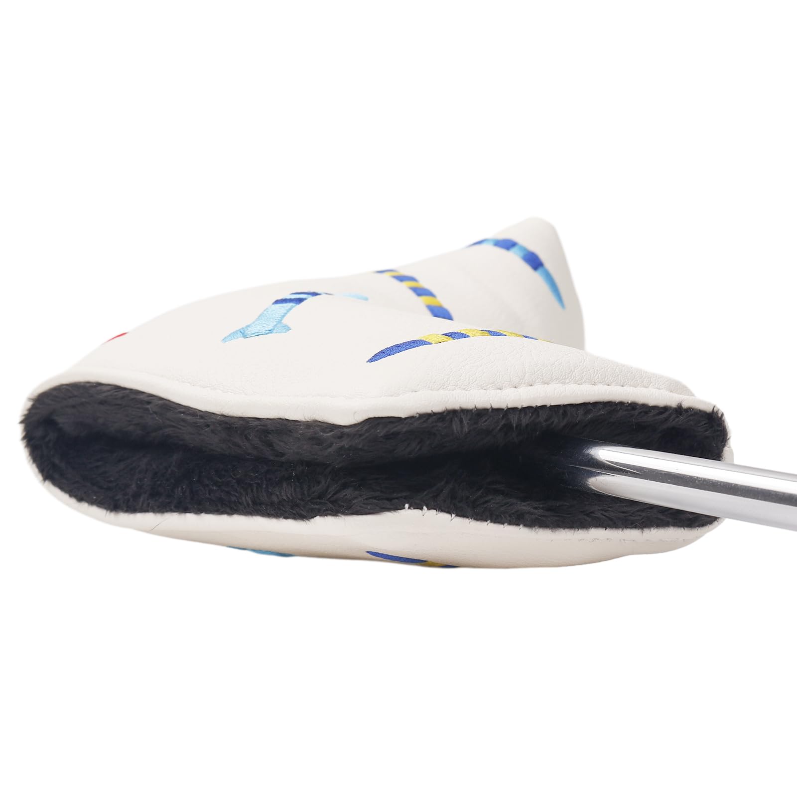 Andux PU gestreifte Tees Muster Putter Abdeckung Golf Putter Head Covers