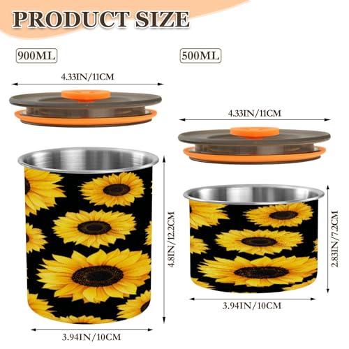 Envase para café de acero inoxidable 17oz con tapa hermética miniatura 2