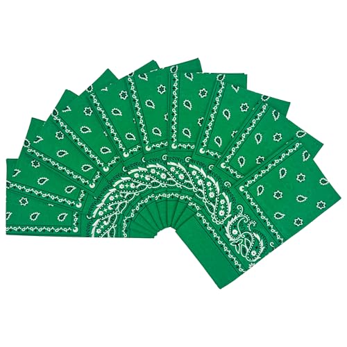Image of Vamqor 100% Cotton 10 Pack Fine Bandanas