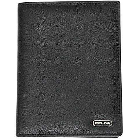 Rfid Leather Passport Cover Holder Travel Wallet With Credit Card Organizer (Black) Cover
