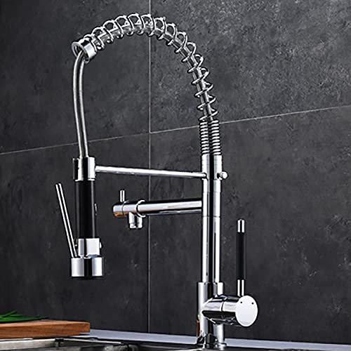 Robinet d'évier de cuisine en or brossé pour sublimer votre cuisine de ferme