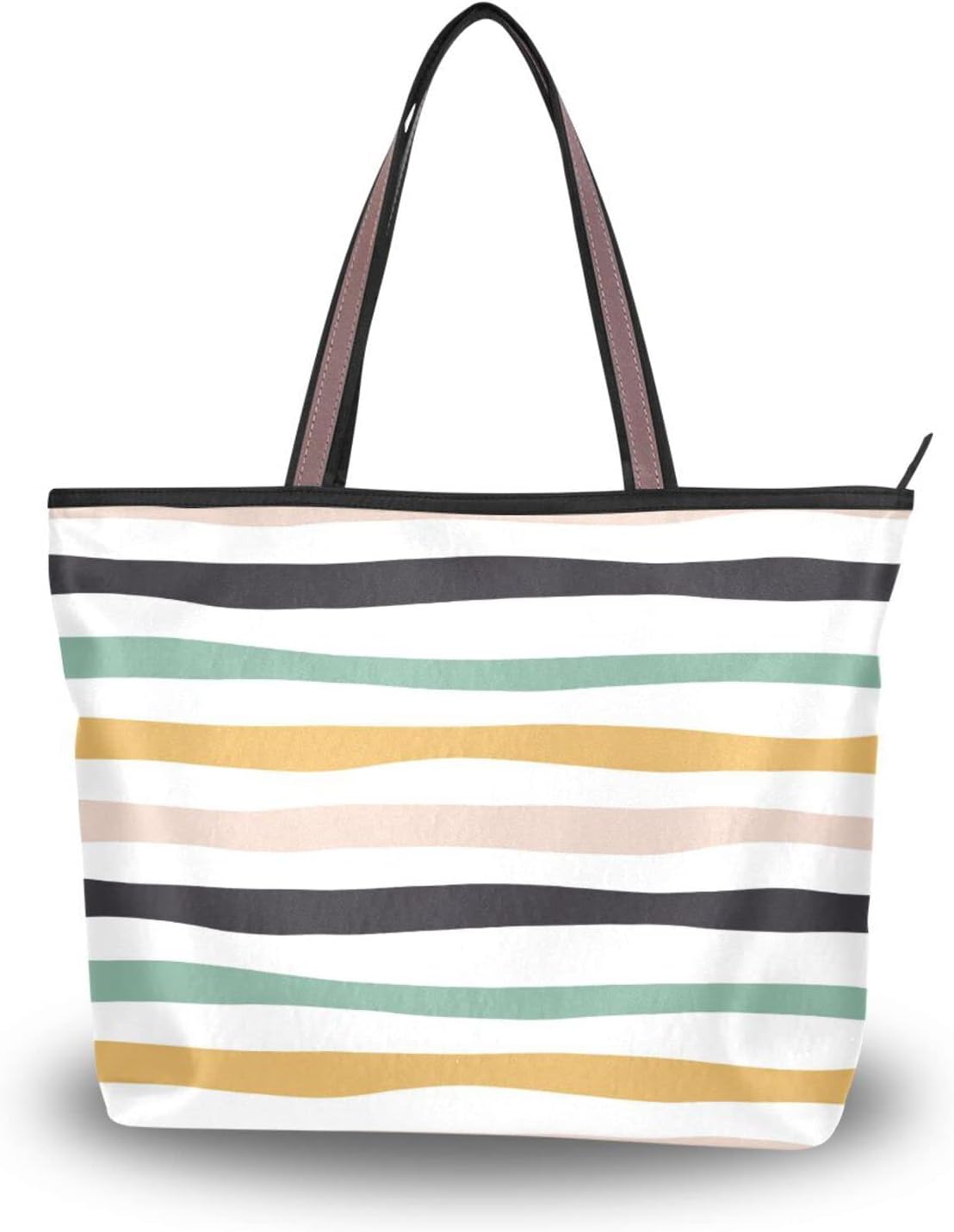 Tote Bag For Women Shoulder Bag for School Handbags for Beach Work Travel Large Tote Bag with Zipper