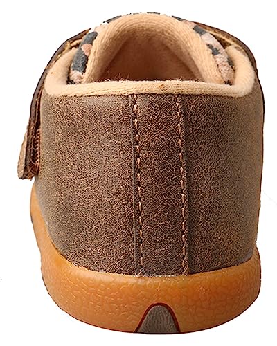 Twisted X Infant Driving Moc, Bomber/Leopard, 5 #TOP5