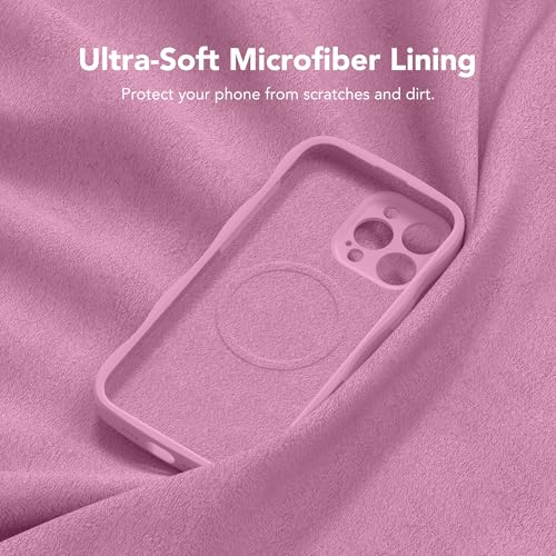 Coque silicone iPhone 16 Pro compatible MagSafe avec cadre ondulé mignon