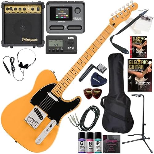 【セット品】FENDER エレキギター初心者入門 メキシコ製テレキャスター マルチエフェクターも入ってる!最強の20点セット PlayerII Telecaster/BTB/M(バタースコッチブロンド/メイプル指板)