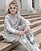 DAXIANG Cute Clothes for Girls Sweatsuit Sets Crop Tops Fashion Sweatshirts and Sweatpants Grey 9-10 Years