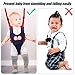 Panitay Handheld Baby Walking Harness Adjustable Toddler Walking Assistant Baby Walker Assistant Belt with 4 Pairs Crawling Anti-Slip Knee 4 Pairs Non Slip Toddler Socks Grips, 7-24 Months Old