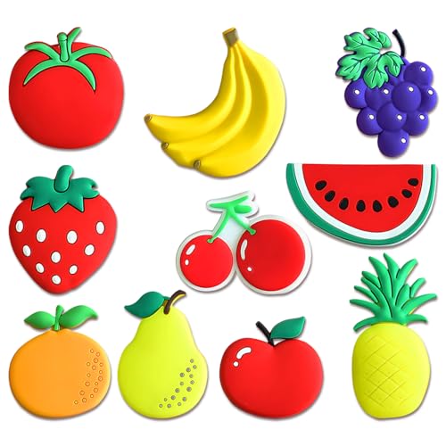 Fridge Magnets for adolescent, 4-6cm Each, 10PCS Fruit Shaped Magnets for Fridge, Educational Toys, Colorful adolescent Magnets for Home and Classroom, Ideal Product for Home Decoration Enthusiasts