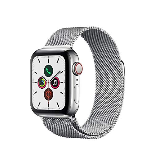 Image of Apple Watch Series 5 (GPS + Cellular, 40mm) - ​Stainless Steel Case with ​Milanese Loop