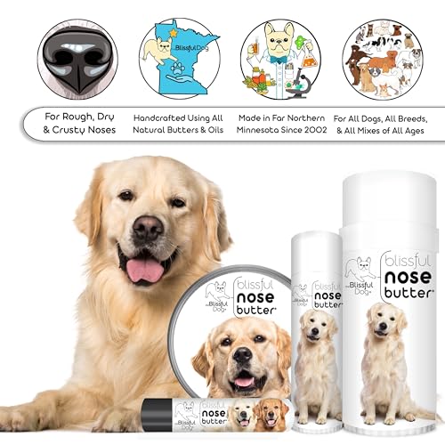 Image of The Blissful Dog Golden Retriever Nose Butter, Versatile Dog Nose Balm for Dry Nose, Handcrafted Nose Moisturizer, Easy-to-Apply Dog Essentials, Unscented, 2 oz.