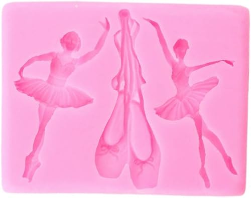Miniatura 2 de 1 molde de silicona para zapatos de bailarina de ballet para bricolaje, molde de fondant, chupitos de gelatina, chocolate hecho a mano, cubitos de