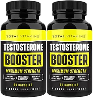 Natural Testosterone Booster for Men - Male Enhancing Supplement Test Booster Pills with Tongkat Ali & Horny Goat Weed - Enhance Muscle Growth, Stamina, Energy, Endurance, Strength, and Size (2 Pack)