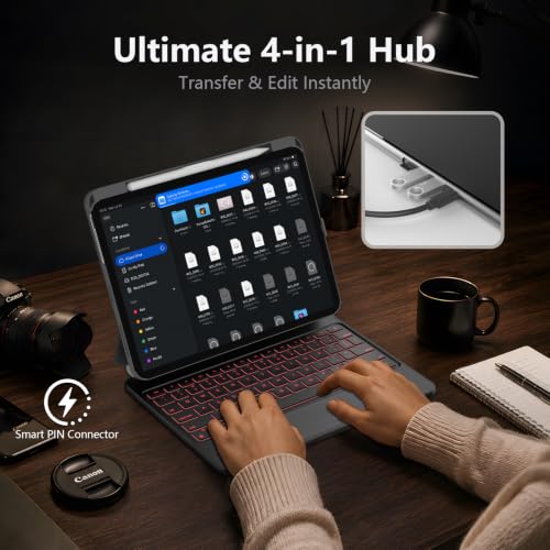 LAUDTEC Keyboard Case for iPad Air 11-inch, (M4/M3/M2),Integrated USB-C Hub by LT LAUDTEC - Used condition - Image 8