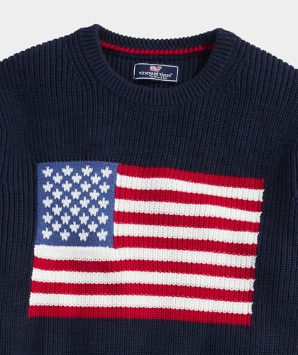 vineyard vines Men's American Flag Crew Sweater3