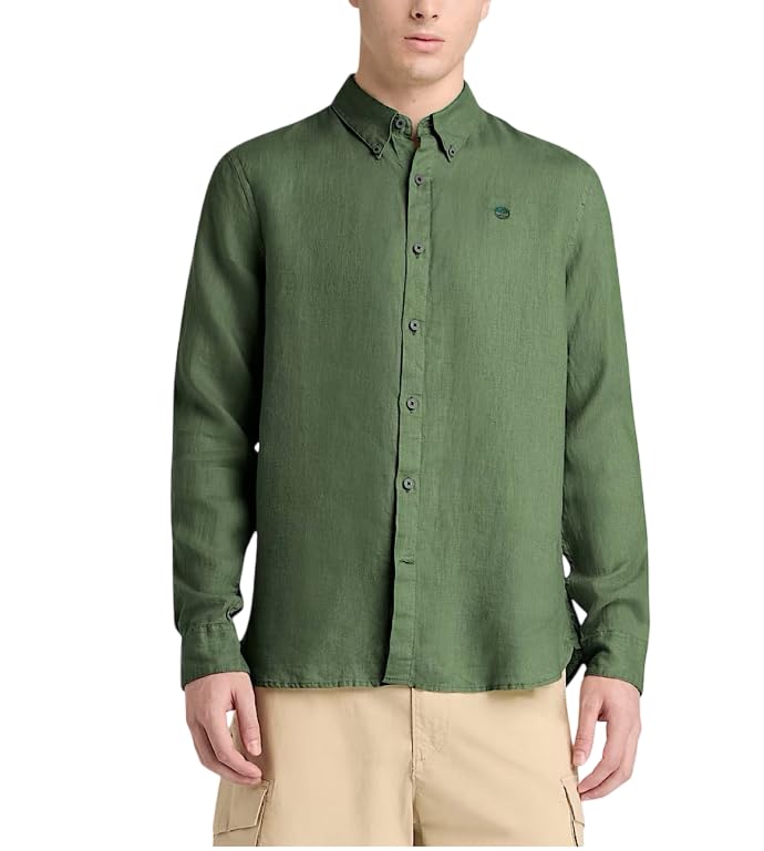 Timberland LS Linen Shirt Camiseta Hombre