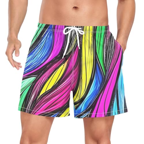 Bañador de secado rápido para hombre pantalones cortos con estampados