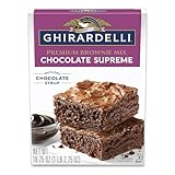 Ghirardelli Chocolate Supreme Brownie Mix, 18.75-Ounce Boxes (Pack of 12)