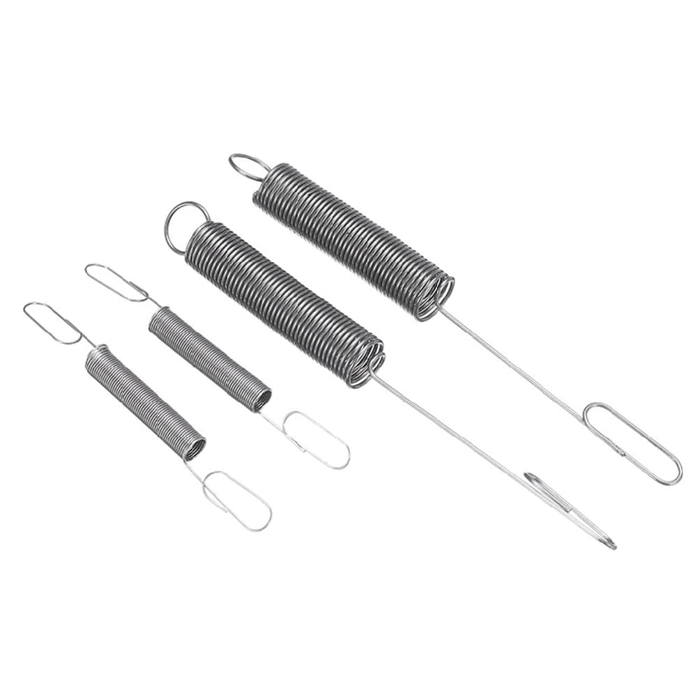 Stainless Steel Pack of 4 Lawnmower Springs, Suitable for Many Mountfield/Castel Garden/Lawn/Hayter Lawnmowers, Replacement Parts & Accessories for Lawnmowers