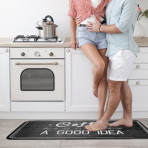 Tapete de Cocina Negro y Blanco 39x20 Pulgadas Antideslizante miniatura 7