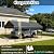 12x20 FT Heavy Duty Extra Large Metal Carport with Vertical Roof Design - All Weather Protection Galvanized Steel Shelter for 2 Car, Dual Vehicle, RV and Boat Storage