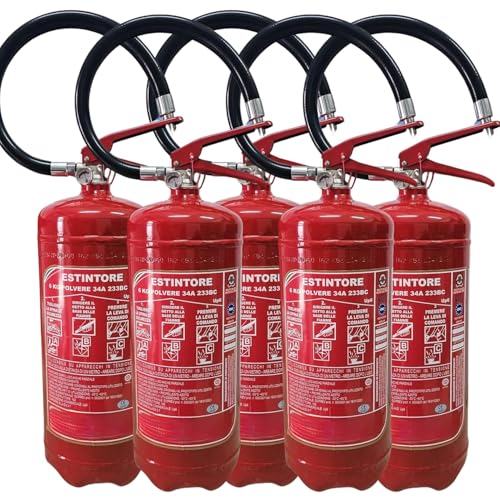 Estintore A Schiuma 6 Litri - Omologato, Con Staffa E Cartello, Ideale Per Attività Ricettive - Foto 4