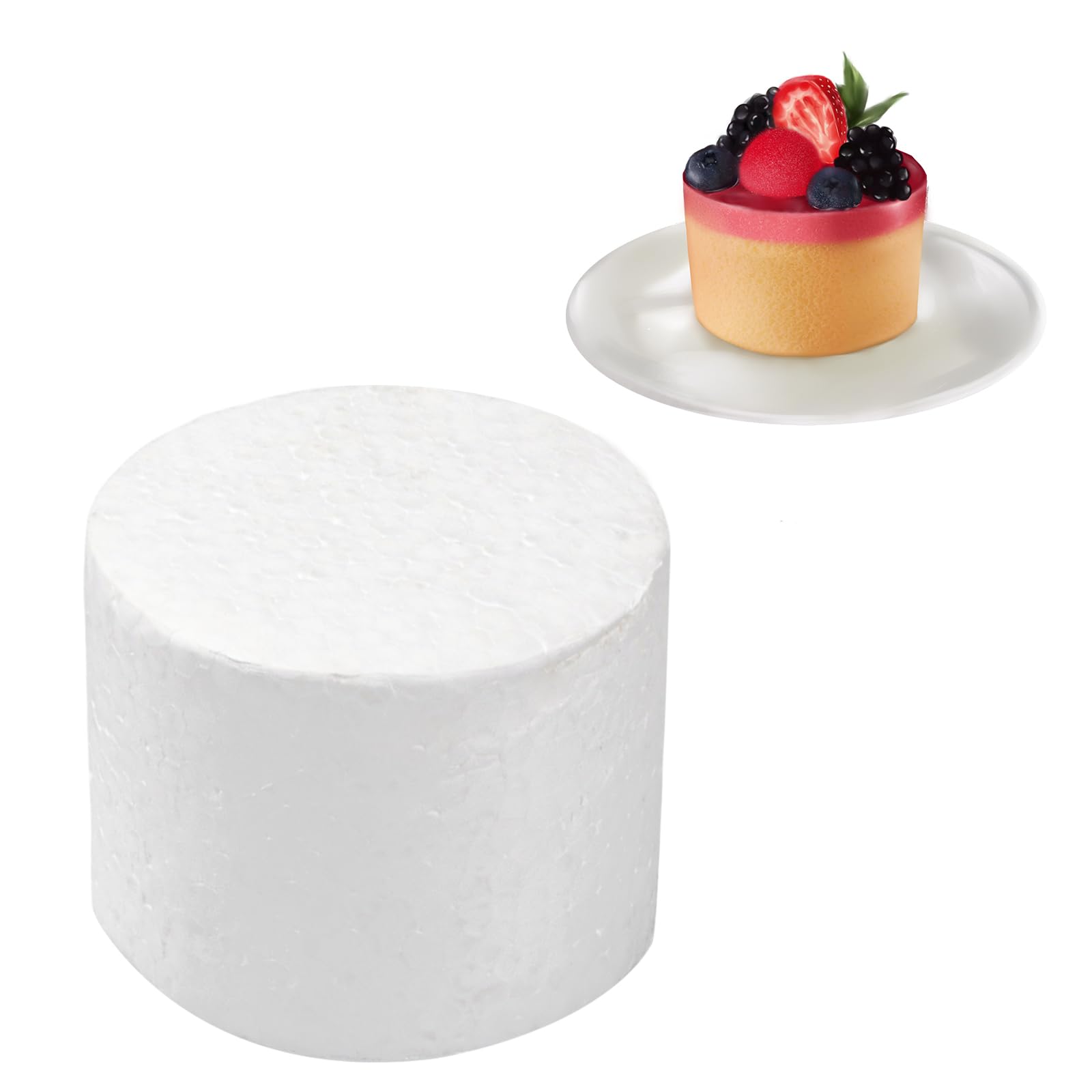 Contenitore rotondo con manico adatto per torta piccola diametro 20,3 cm (rosa