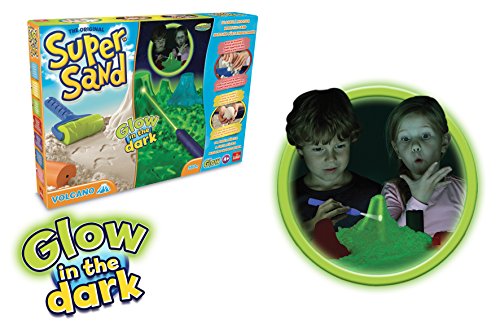 Goliath 83266 | Super-Sand-Set Glow-Vulcano | baue Deinen im Dunkeln leuchtenden Vulkan fürs Kinderzimmer mit Spiel-Sand | lass die Dino-Welt wieder auferstehen | ab 4 Jahren