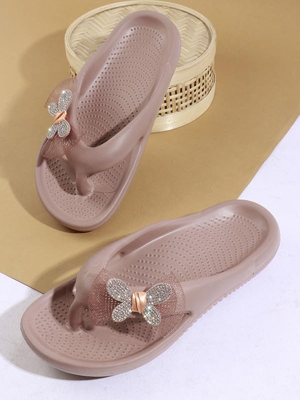 Image of Sukun womens Sukun Rib 05 Women's Soft Anti-skid Flip-flops Flip-Flop