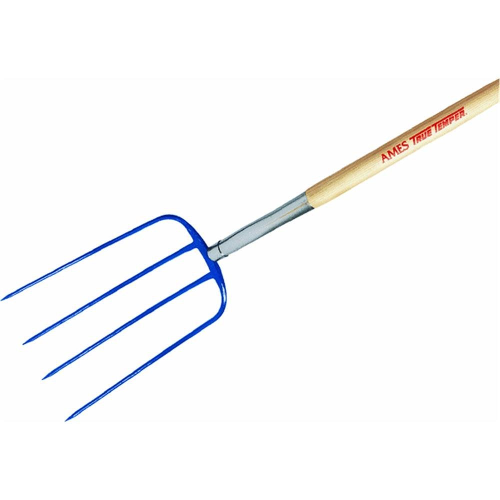 True Temper 1820600 Forged 4-oval Tine Manure Fork