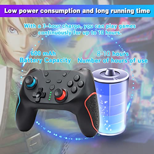 Hijjps Switch Controller, Wireless Switch Pro Controllers For Nintendo Switch Controller Compatible Switch/Lite/Oled, Switch Remote Gamepad With Joystick #TOP4