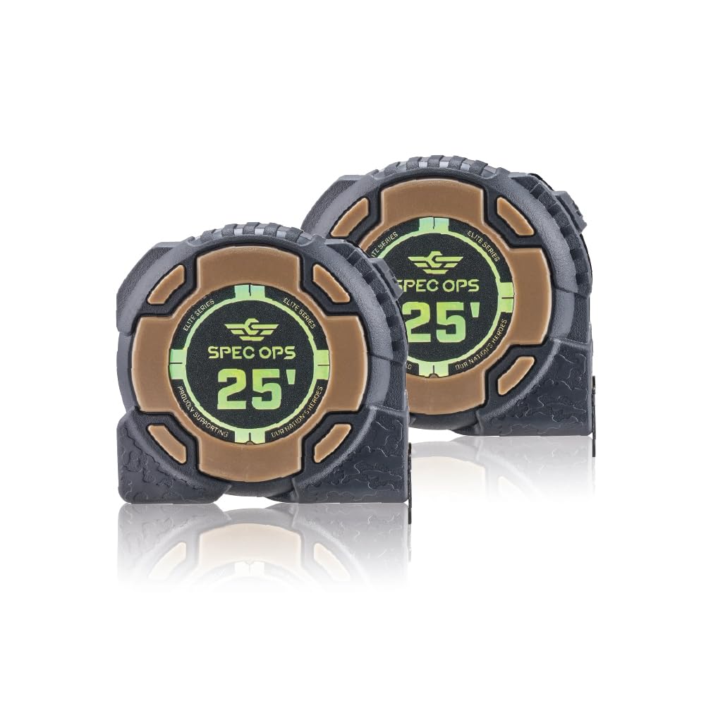 Spec Ops Tools Elite Series Tape Measure for Measuring & Layout, 1 1/4" Double-Sided Blade, Heavy Duty Military-Grade Composite Case, 35 Foot Magnetic + Fractional — Amazon image 14