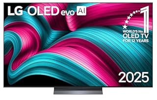 LG OLED65C54LA TV 65 Zoll (165 cm) 4K OLED evo AI TV (α9 Gen8 4K AI Prozessor, webOS 25, 120Hz (VRR bis zu 144Hz)) [Modelljahr 2025] [Energieklasse F]