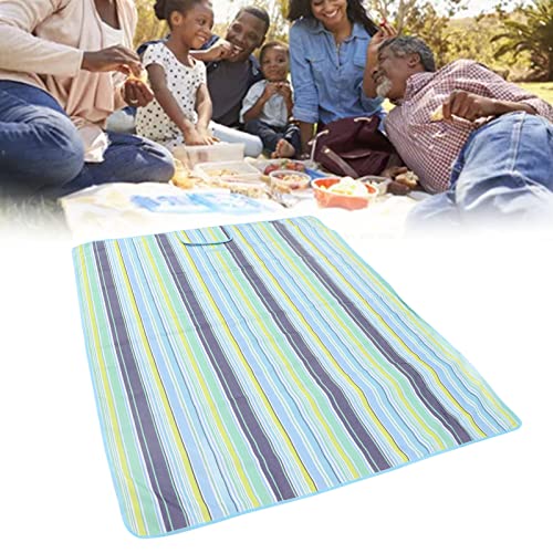 Cobertor de Praia, Costura Delicada Reutilizável, Tecido Oxford Alargado, à Prova d'água, Dobrável,