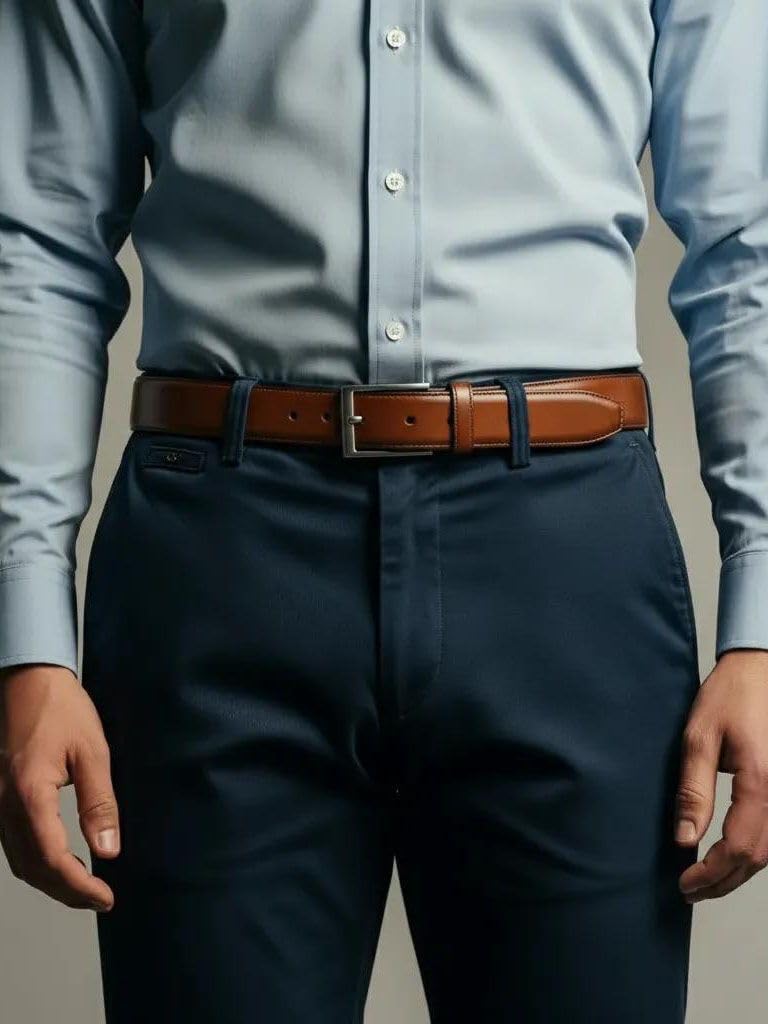 Suitable Ledergürtel Cognac 316 - Grösse 95 - Herren - Bekleidung - - Leder -